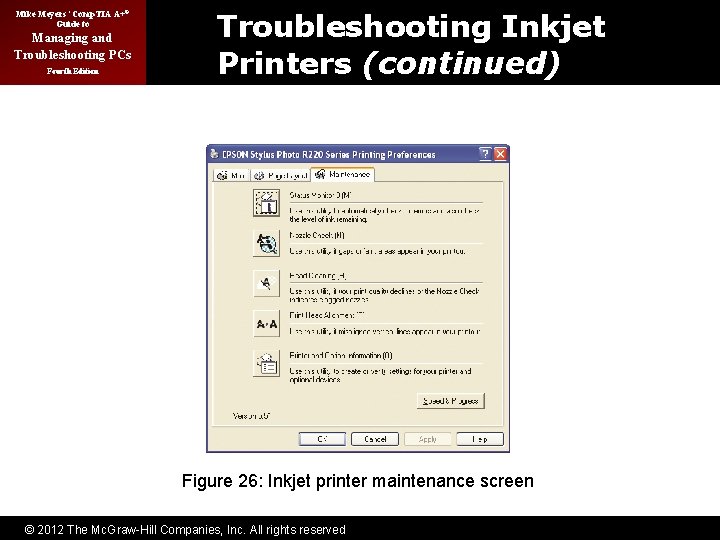 Mike Meyers’ Comp. TIA A+® Guide to Managing and Troubleshooting PCs Fourth Edition Troubleshooting