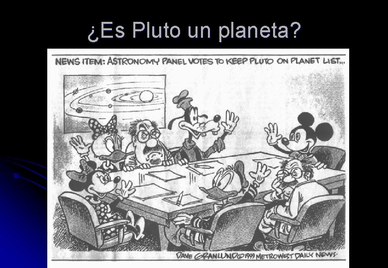 ¿Es Pluto un planeta? 