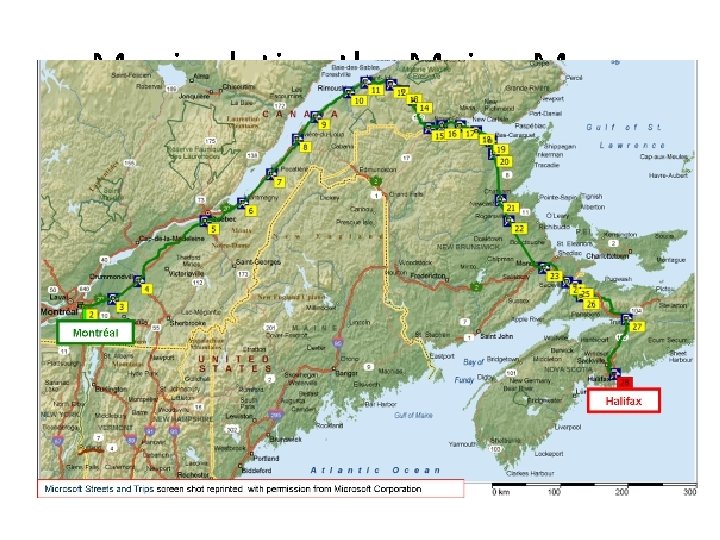 Manipulating the Maine Maps • “Aroostook War”: – Dispute n ME between American and