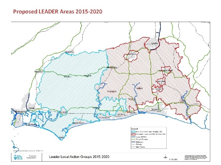 Proposed LEADER Areas 2015 -2020 