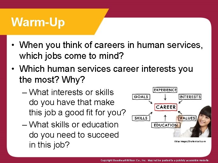 Warm-Up • When you think of careers in human services, which jobs come to