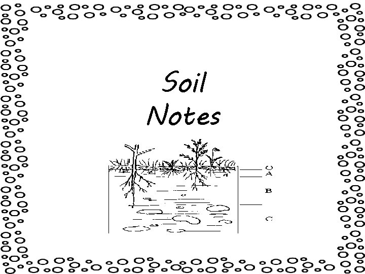 Soil Notes 