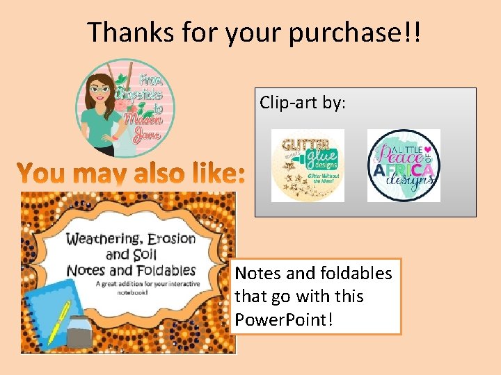 Thanks for your purchase!! Clip-art by: Notes and foldables that go with this Power.