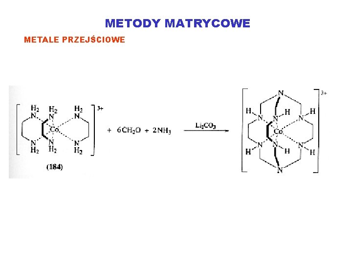 METODY MATRYCOWE METALE PRZEJŚCIOWE 