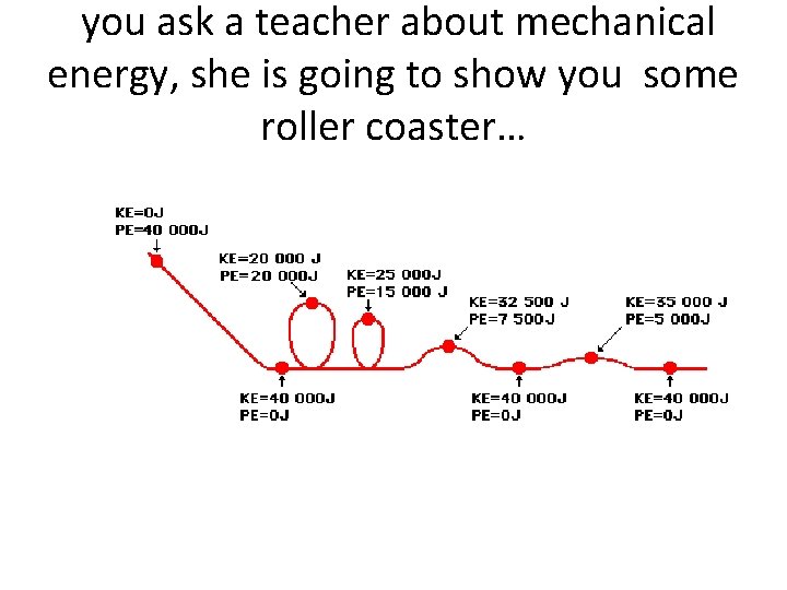 you ask a teacher about mechanical energy, she is going to show you some