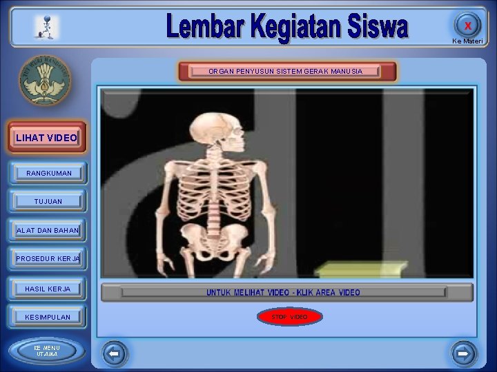 X Ke Materi ORGAN PENYUSUN SISTEM GERAK MANUSIA LIHAT VIDEO RANGKUMAN TUJUAN ALAT DAN