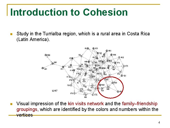 Introduction to Cohesion n Study in the Turrialba region, which is a rural area