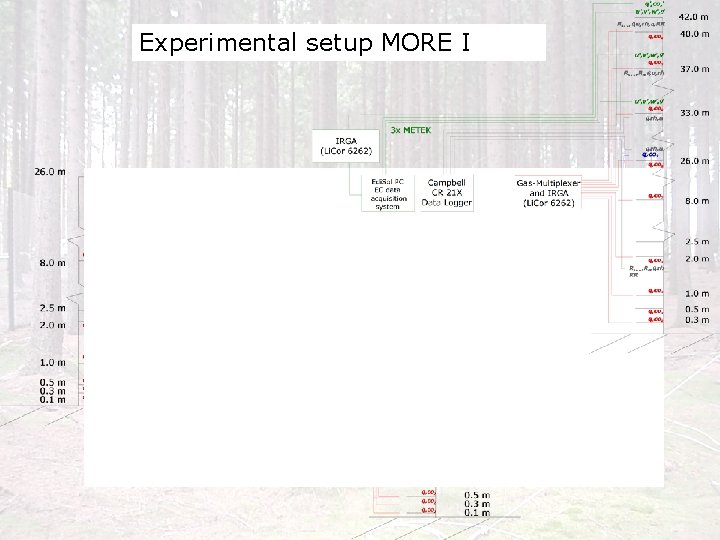 Experimental setup MORE I 