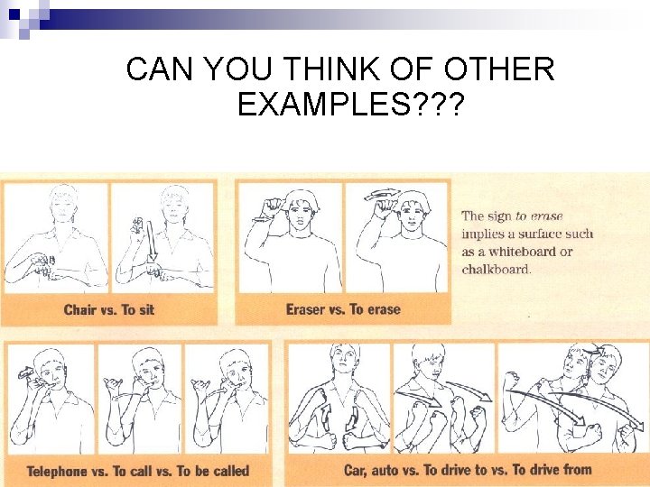 CAN YOU THINK OF OTHER EXAMPLES? ? ? CAN YOU THINK OF OTHER EXAMPLES? ? ?