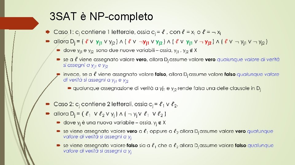 3 SAT è NP-completo 