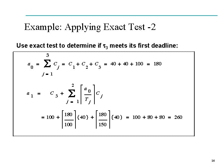 Example: Applying Exact Test -2 Use exact test to determine if t 3 meets