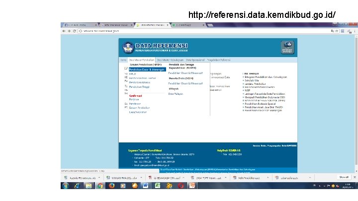 http: //referensi. data. kemdikbud. go. id/ 