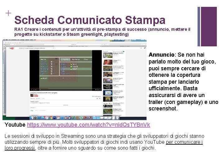 + Scheda Comunicato Stampa RA 1 Creare i contenuti per un'attività di pre-stampa di