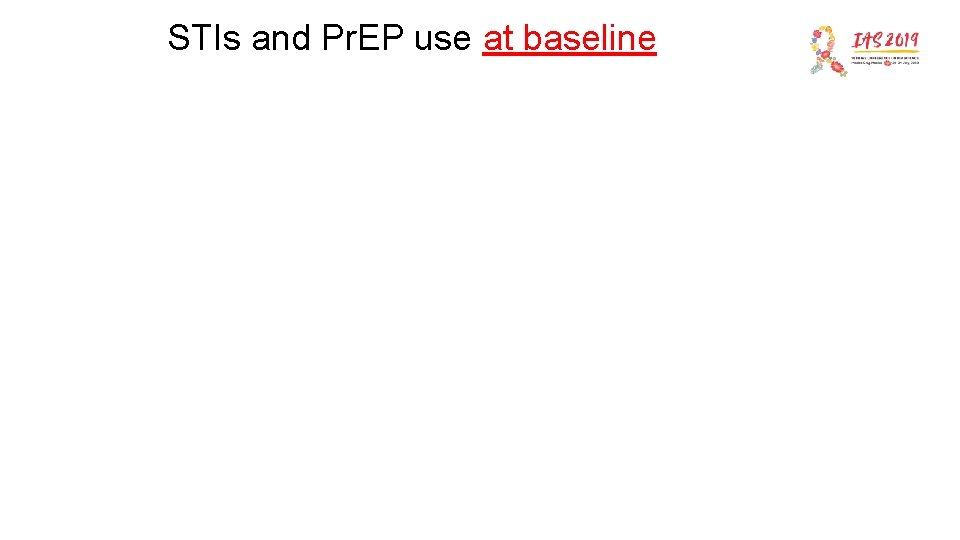 STIs and Pr. EP use at baseline 