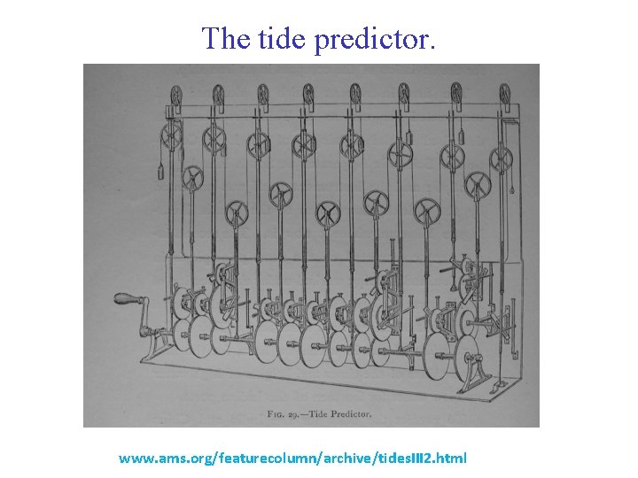 The tide predictor. www. ams. org/featurecolumn/archive/tides. III 2. html 