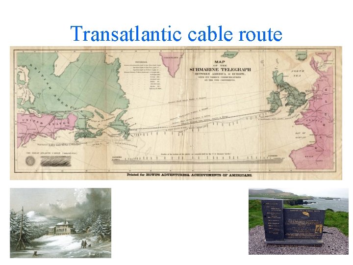 Transatlantic cable route 