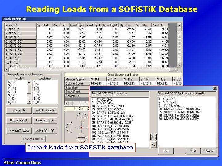 Reading Loads from a SOFi. STi. K Database Import loads from SOFi. STi. K
