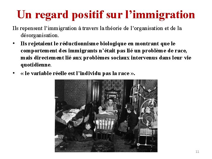 Un regard positif sur l’immigration Ils repensent l’immigration à travers la théorie de l’organisation