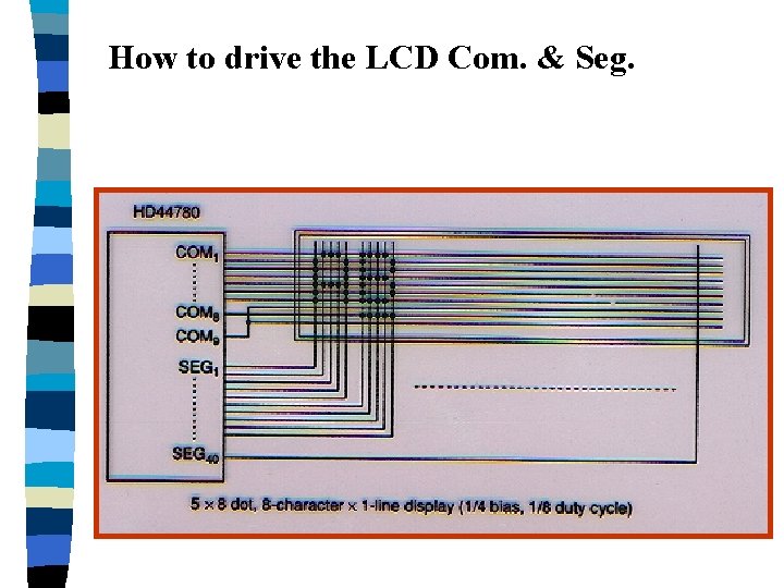 How to drive the LCD Com. & Seg. 