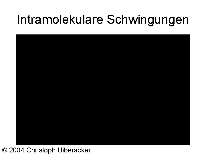 Intramolekulare Schwingungen Reaktionskoordinate © 2004 Christoph Uiberacker 