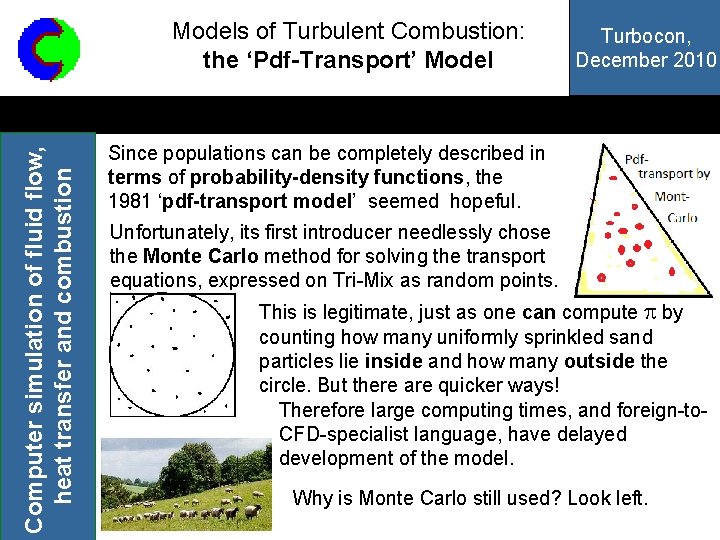 Computer simulation of fluid flow, heat transfer and combustion Models of Turbulent Combustion: the