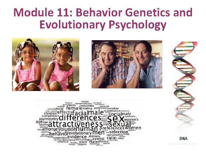 Module 11: Behavior Genetics and Evolutionary Psychology 