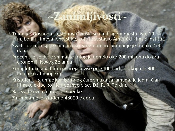 ~Zanimljivosti~ -Trilogija “Gospodar prstenova” našla se na drugom mestu liste 10 najboljih filmova fantastike, ~Zanimljivosti~ -Trilogija “Gospodar prstenova” našla se na drugom mestu liste 10 najboljih filmova fantastike,