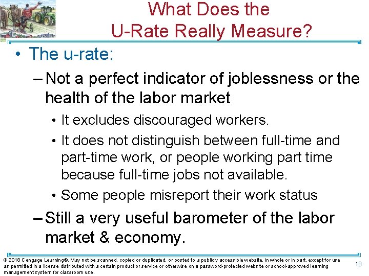 What Does the U-Rate Really Measure? • The u-rate: – Not a perfect indicator