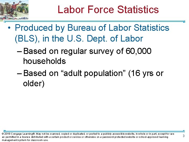 Labor Force Statistics • Produced by Bureau of Labor Statistics (BLS), in the U.