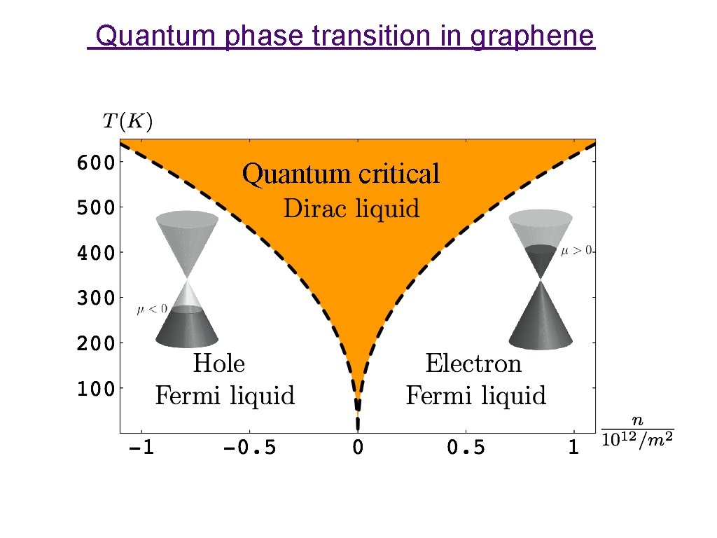 Quantum phase transition in graphene Quantum critical 