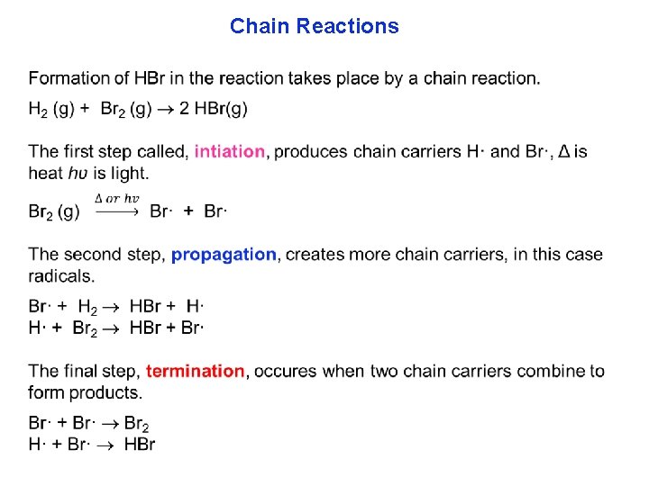 Chain Reactions 