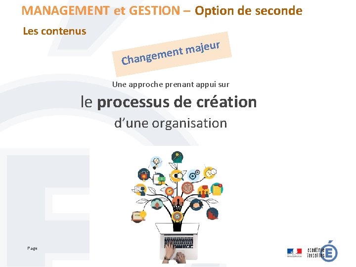 MANAGEMENT et GESTION – Option de seconde Les contenus r ajeu m t n