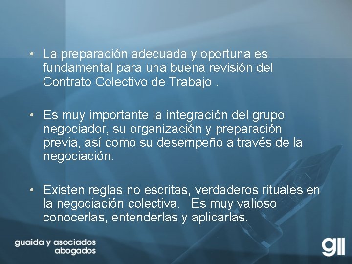  • La preparación adecuada y oportuna es fundamental para una buena revisión del