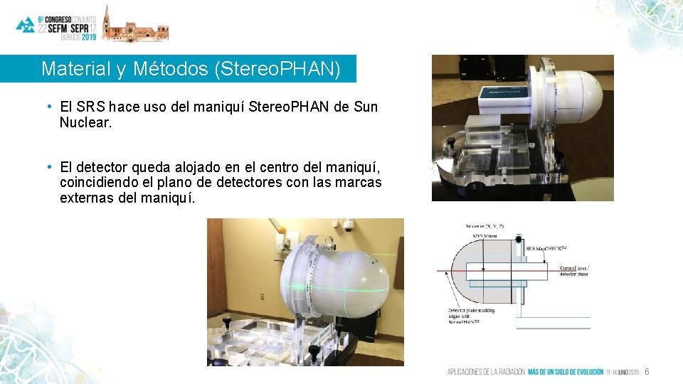 Material y Métodos (Stereo. PHAN) • El SRS hace uso del maniquí Stereo. PHAN