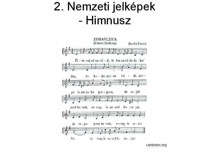 2. Nemzeti jelképek - Himnusz cantorion. org 