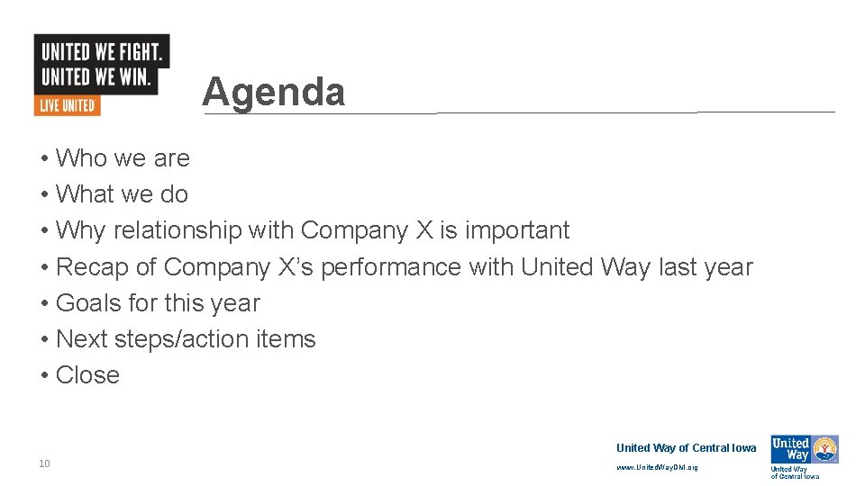 Agenda • Who we are • What we do • Why relationship with Company