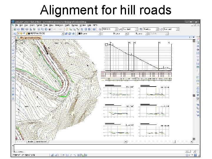 Alignment for hill roads 