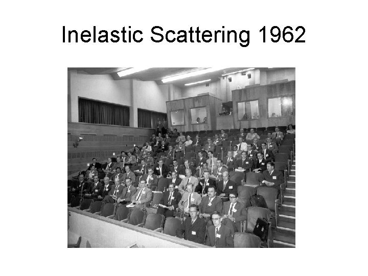 Inelastic Scattering 1962 