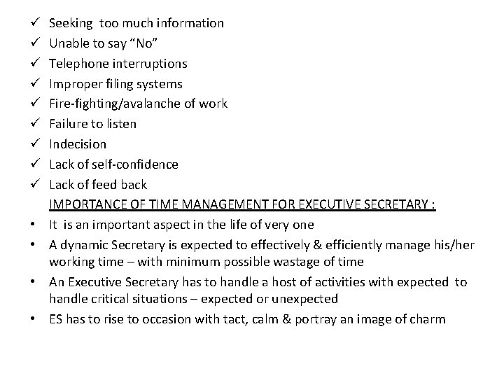 ü ü ü ü ü • • Seeking too much information Unable to say