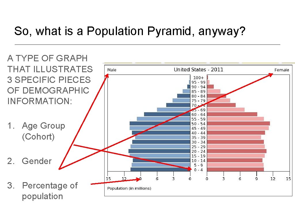 So, what is a Population Pyramid, anyway? A TYPE OF GRAPH THAT ILLUSTRATES 3