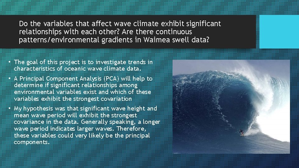 Do the variables that affect wave climate exhibit significant relationships with each other? Are