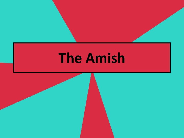 The Amish 