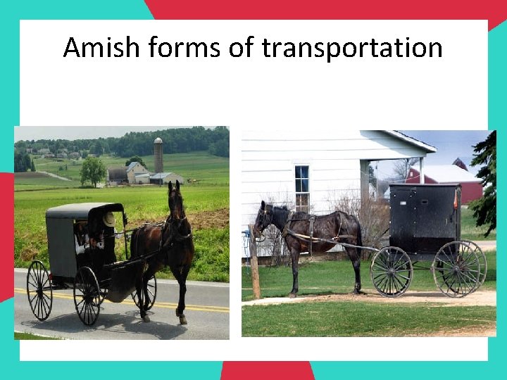 Amish forms of transportation 