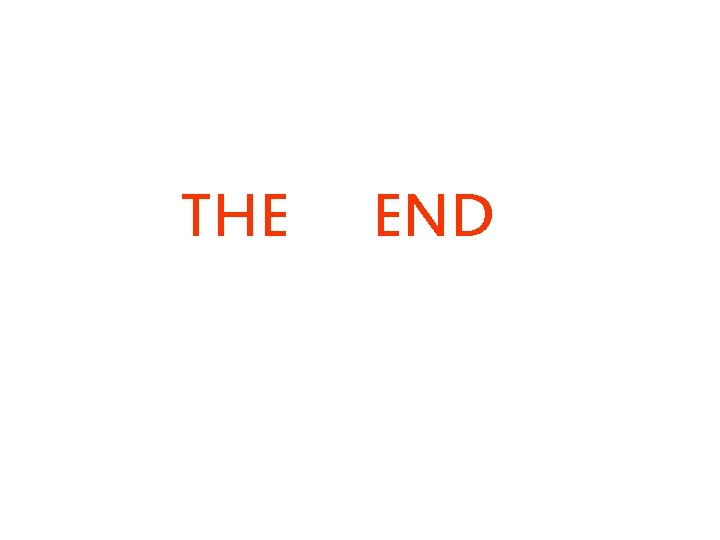 THE END 