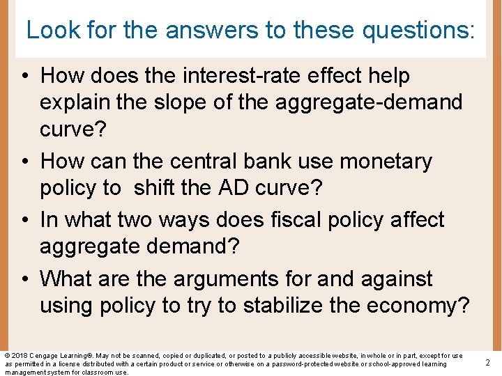 Look for the answers to these questions: • How does the interest-rate effect help