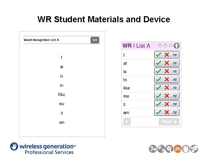 WR Student Materials and Device 