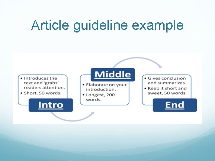 Article guideline example 