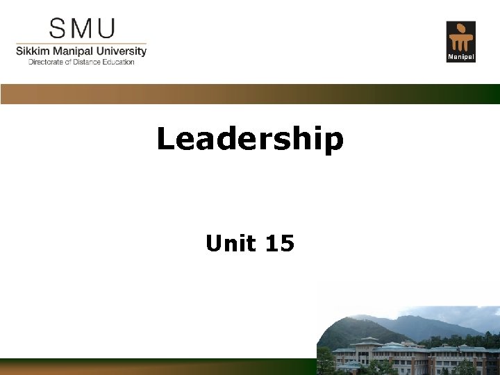 Leadership Unit 15 Confidential 