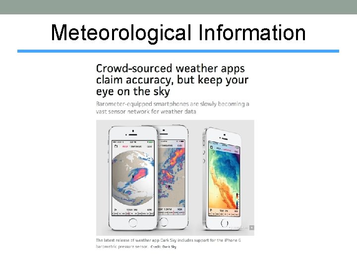 Meteorological Information 