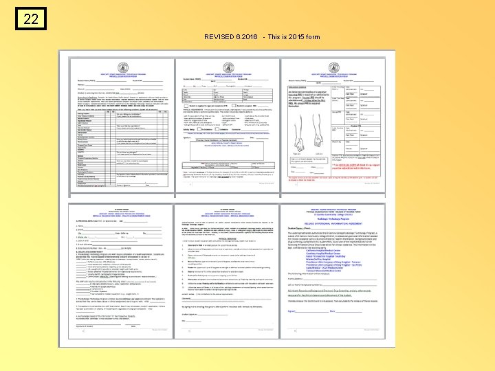 22 REVISED 6. 2016 - This is 2015 form 22 REVISED 6. 2016 - This is 2015 form